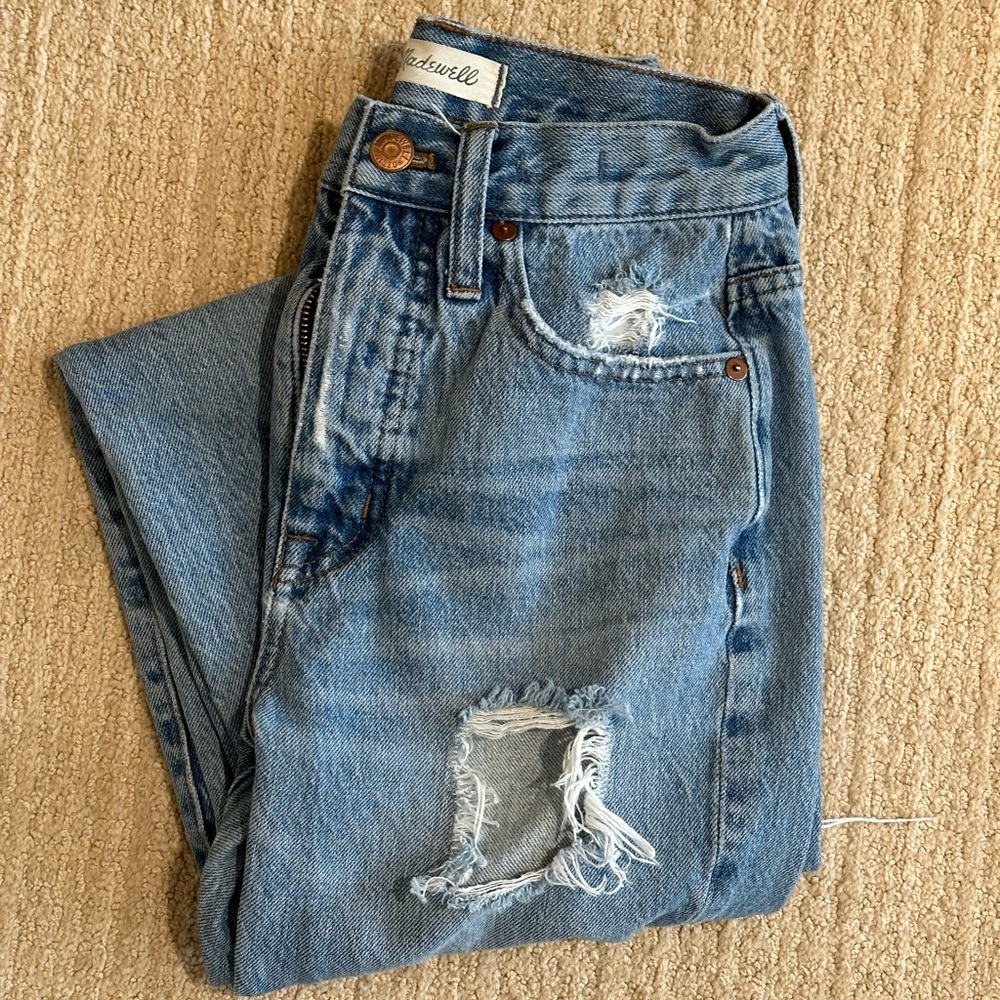 Madewell classic straight jean 25
